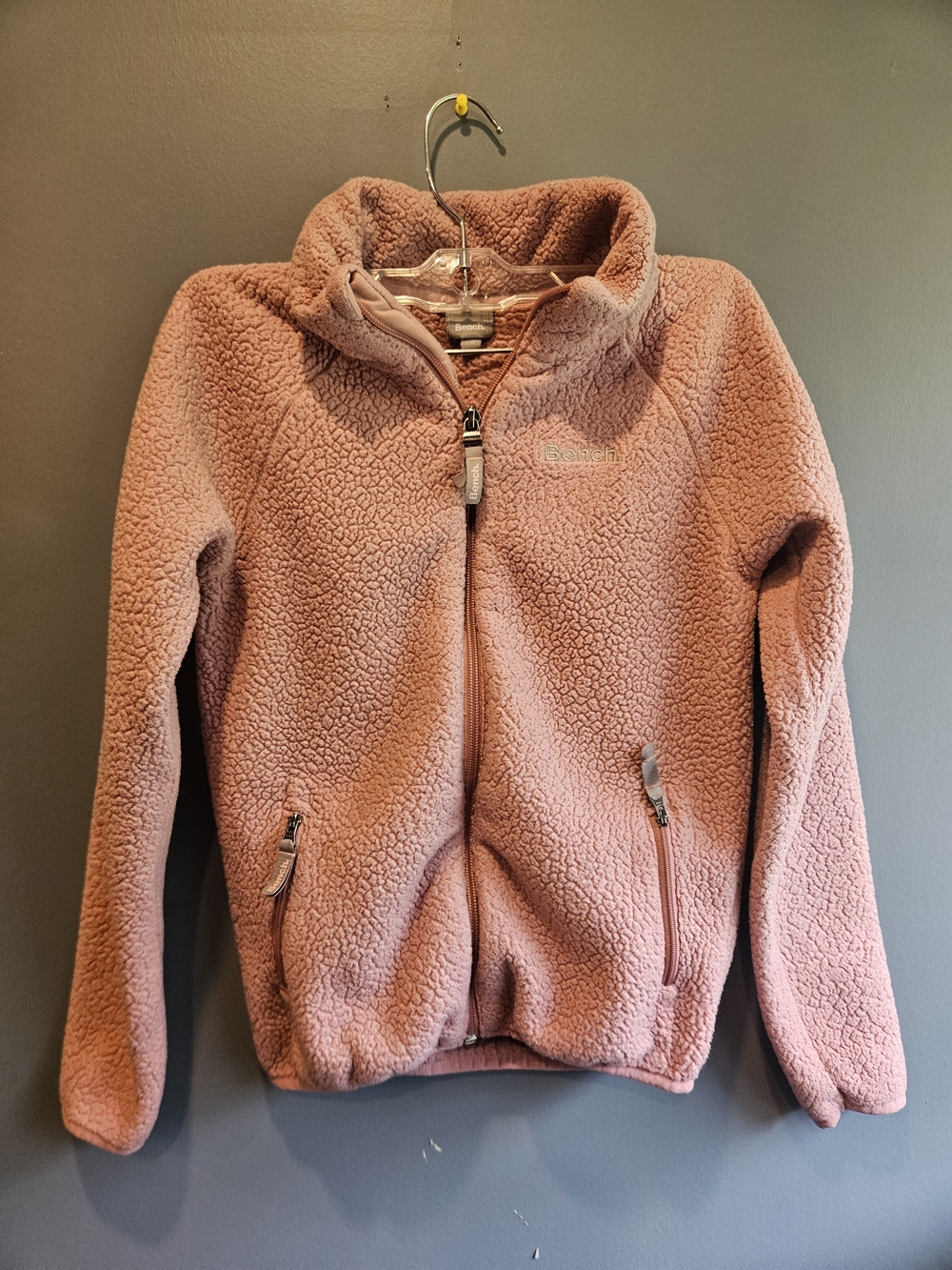 Bench Kids Dusty Pink Sherpa Zip-Up Jacket
